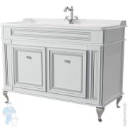 Тумба под умывальник Caprigo Фреско 120 Bianco alluminio 1220х882х560 2 двери 10616SN-B016