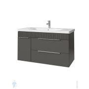 Тумба под раковину Caprigo MONBAR 100 (976х446х550) подвесной, 2 ящика, 1 дверь, Графит 36315L-SF019