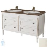 Тумба под раковину Caprigo Альбион 140 bianco antico 1401х890х570 двойная, 4 ящика 10328-B002