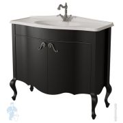 Тумба под раковину Caprigo Бурже 100 nero lucido 1018х928х470 2 двери 11026-020