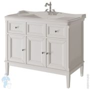 Тумба под раковину Caprigo Джардин 100 bianco antico 1040х916х575 напольная, 2 ящика 10423-011
