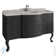 Тумба под умывальник Caprigo Империо 140 nero lucido 1392х1034х600 под столешницу 11620-020