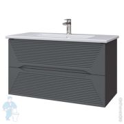 Тумба под раковину Caprigo MODO-Terza 100 960х566х458 подвесная, 2 ящика, цвет графит 35615-SF-019