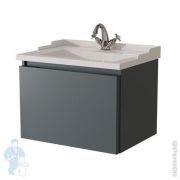 Тумба под раковину Caprigo Ponza-A 60 (615х472х472) подвесная, 1 ящик, цвет: графит 13510-SF-019