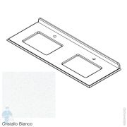 Столешница Duravit Luv 688х475х20 кварц, 1 вырез, цвет белый LU946501717