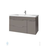 Тумба под умывальник Cezares MOLVENO 46-120-2C-SO-NR (1200x460x500) подвесная, 2 ящика, черная
