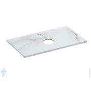Столешница Cersanit Stone из керамогранита Aura 800х450х20мм, цвет светло-серый сатиновый арт. 63854