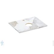 Столешница Cersanit Stone из керамогранита Life 600х450х20мм, цвет белый сатиновый арт. 63858