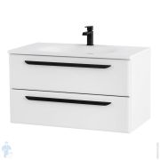 Тумба под умывальник Cezares ECO (898х472х500) без ручек, подвесная, Bianco Opaco ECO-900-2C-SO-BO