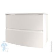 Тумба под раковину Cezares Elettra 75 (740х510х550) настенная, с 2 выдвиж. ящ., Bianco opaco 55521
