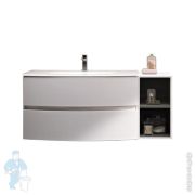 Тумба под раковину Cezares Elettra 100 (1000х510х550) настенная,с 2 выдвиж. ящ., Bianco opaco 55525