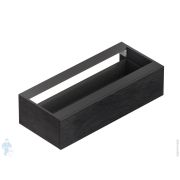 Тумба под консоль Cezares CADRO (100x46х25) подвесная, 1 ящик, цвет Nero CADRO-100-1C-SO-NR-BLUM