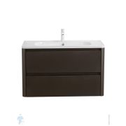Тумба под раковину Cezares RELAX (800х480х520) подвесная, оружейная сталь RELAX-800-2C-SO-GM