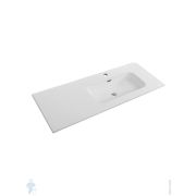 Раковина керамическая Cezares (1210х460х170) чаша справа, CZR-8095-120-R белый