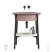 Раковина накладная Cielo CATINO OVALE (700х500х180) без отв. под смеситель, цвет: Cipria CALAO CP