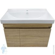 Тумба COMFORTY Тромсе-80 (800х630х450) подвесная, с раковиной, дуб сонома 00004142219