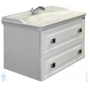Тумба COMFORTY Феррара-80 (800х565х500) подвесная, с раковиной, белый глянец 00004151060