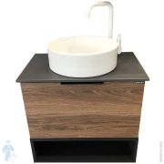 Тумба COMFORTY Штутгарт-60 (600х645х400) подвесная, с раковиной и столешницей 00-00001698
