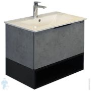 Тумба COMFORTY Франкфурт-60 (600х540х460) подвесная, с раковиной, бетон светлый 00-00004332