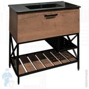 Тумба COMFORTY Бредфорд-90 (910х870х470) напольная, с раковиной, дуб темный 00004148003