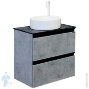Тумба COMFORTY Эдинбург-60-2 (600х700х400) подвесная, столеш,. раковина, бетон светлый 00-00005701