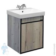 Тумба COMFORTY Вена-45 (945х390х520) подвесная, с раковиной, дуб дымчатый 00-00006653
