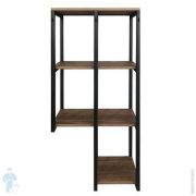 Стеллаж COMFORTY Порто-50 (500х1120х240) подвесной, дуб темно-коричневый 00-00000829