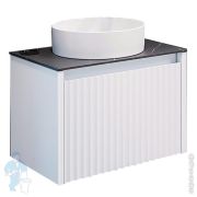 Тумба COMFORTY Марсель-60 (600х530х400) подвесная, с раковиной,столешницей,белый мат. 00-00012272