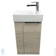 Тумба COMFORTY Асти-40 (415х700х225) подвесная,с раковиной, дуб дымчатый 00-00013798
