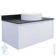 Тумба COMFORTY Марсель-90 (900х530х500) подвесная,с раковиной,столешницей,белый матовый 00-00013797
