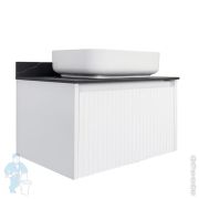 Тумба COMFORTY Марсель-90 (900х530х500) подвесная,с раковиной,столешницей,белый матовый 00-00013795
