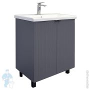 Тумба COMFORTY Лима-70 (700х850х450) напольная, с раковиной, антрацит 00-00013686