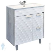 Тумба COMFORTY Клеон-75Н (760х870х465) напольная, с раковиной,дуб дымчатый 00-00004758