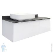Тумба COMFORTY Милан-120 (1200х545х520) подвесная,с раковиной,столешницей,белый 00-00013784