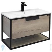 Тумба COMFORTY Бонн 75 (755х520х465) подвесная, с раковиной, дуб дымчатый 00-00008475