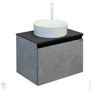 Тумба COMFORTY Эдинбург-60 (600х525х400) подвесная, с раковиной и столеш., бетон светлый 00-00002782