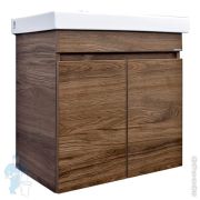 Тумба COMFORTY Осло 60 (750х560х465) подвесная, с раковиной, дуб темно-коричневый 00-00011149