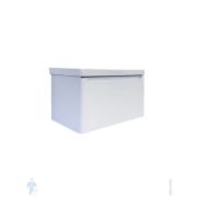 Тумба подвесная COMFORTY Арзамас-80-1 (800х555х465) с раковиной, белый матовый 00-00017177