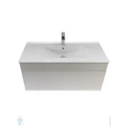 Тумба с раковиной COMFORTY Мадрид-100 (1010х465х460) подвесная,серый шелк 00-00017880