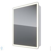 Зеркальный шкаф Dreja Point 60 (600х800х155) с подсветкой, с розеткой, 1 дверца, белый 99.9032