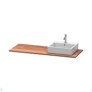 Столешница Duravit XSquare 1400х550х20 1 вырез справа, массив дерева, америк. орех XS061GR7777