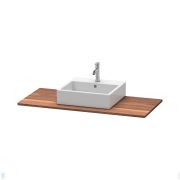 Столешница Duravit XSquare 1200x550х20 1 вырез, массив дерева, американский орех XS061F07777