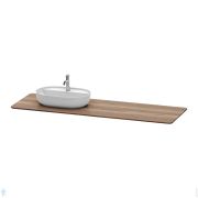 Столешница Duravit Luv 1783х595х25 массив дерева, 1 вырез слева, орех американский LU9463L7777