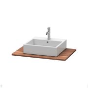 Столешница Duravit XSquare 800х550х20 1 вырез, массив дерева, американский орех XS061D07777