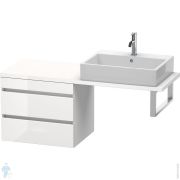 Тумба под столешницу Duravit DuraStyle (600х512х478) 2 ящика, белый глянец DS532802222
