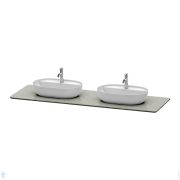 Столешница Duravit Luv 1783х595х20 кварц, 2 выреза, цвет серый LU9467B3333