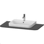 Столешница Duravit Happy D.2 Plus 1000х550х16 1 вырез, графит матовый HP031E08080