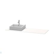 Столешница Duravit XSquare 1600х550х16 1 вырез слева, белый глянец XS060HL2222