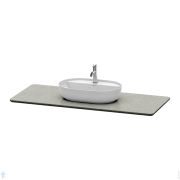 Столешница Duravit Luv 1388х595х20 кварц, 1 вырез, цвет серый LU946603333