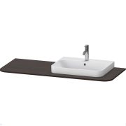 Столешница Duravit Happy D.2 Plus 1300х550х16 1 вырез справа, шпон, орех брашированный HP031KR6969